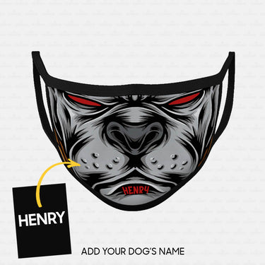 Personalized Dog Gift Idea - Bad Dog With Red Hat Zoom In In For Dog Lovers - Cloth Mask